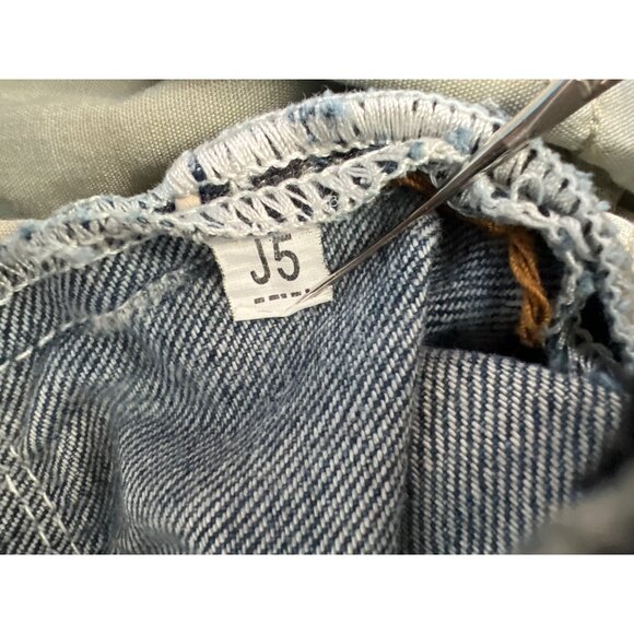 Rivet De Cru Jeans Size 33 Straight Leg Denim Medium Wash Distressed Retro - Picture 8 of 11